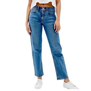 American Eagle Women’s Blue 90s Straight High Waist Jean Sz 8